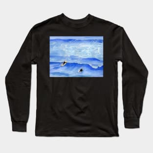 Taking the next wave Surf Art Painting Long Sleeve T-Shirt